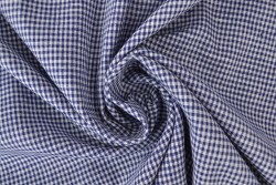 Cotton vichy checks 05-04 blue