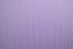 Jacquard cable knit fabric 21 lavender