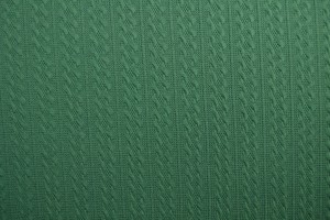 Jacquard cable knit fabric 32 dark green