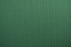 Jacquard cable knit fabric 32 dark green