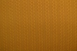 Jacquard cable knit fabric 44 dark ochre yellow