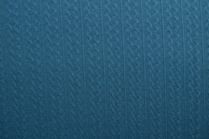 Jacquard cable knit fabric 46 dark petrol