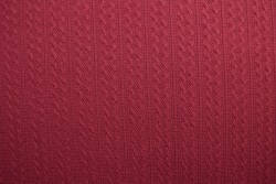 Jacquard cable knit fabric 77 bordeaux