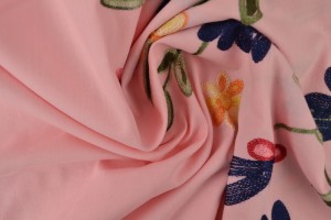 Cotton poplin embroidered 01-01