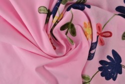 Cotton poplin embroidered 01-05