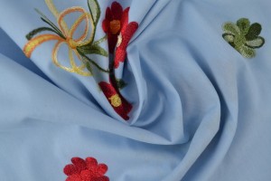 Cotton poplin embroidered 02-03