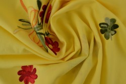 Cotton poplin embroidered 02-08